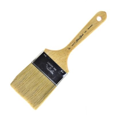 Picture of Silver Brush Series 1414S Paint Brush, 3in, Bulletin Cutter, Natural, Yellow