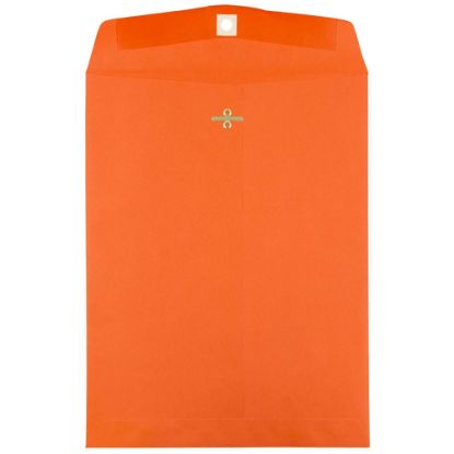 Picture of JAM Paper Open-End 10in x 13in Catalog Envelopes, Clasp Closure, 30% Recycled, Orange, Pack Of 10