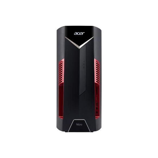 Picture of Acer Nitro 50 N50-600 - Tower - Core i5 9400F / up to 4.1 GHz - RAM 8 GB - SSD 512 GB - DVD-Writer - GF GTX 1650 - Gigabit Ethernet, IEEE 802.11ac Wave 2 - 802.11a/b/g/n/ac Wave 2, Bluetooth 5.0 - Win 10 Home 64-bit - monitor: none