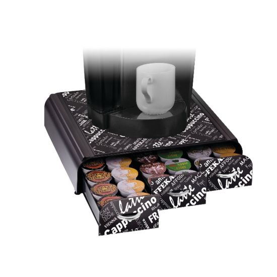 Picture of Mind Reader "Anchor" Coffee Pod Triple Drawer For 36 K-Cup Pods, Black