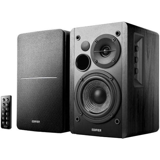 Picture of Edifier R1280DB 42-Watt RMS Amplified Bluetooth Bookshelf Wired Speaker System, Black