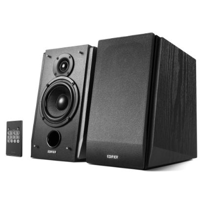 Picture of Edifier R1850DB 70-Watt RMS Amplified Bluetooth Bookshelf Speaker System With Sub Out, Black