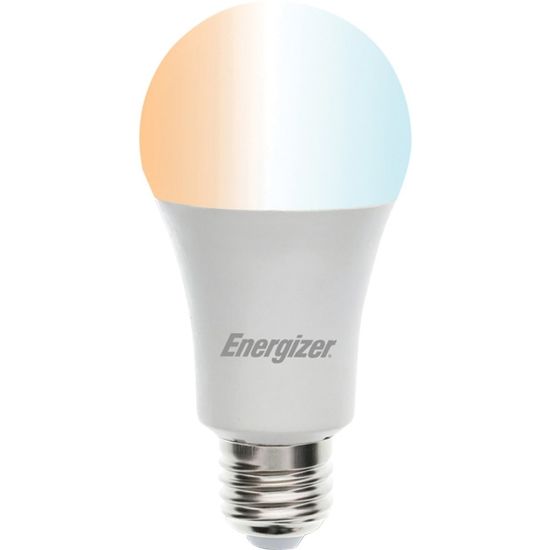 Picture of Energizer LED Light Bulb - A19 Size - Multi White Light Color - Google Assistant, Alexa Supported - Dimmable - Voice Control, Remote Controlled, Wi-Fi