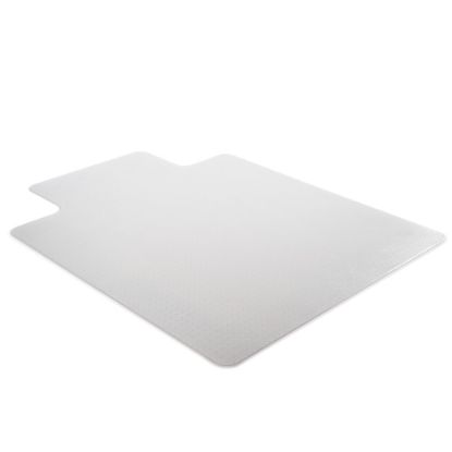 Picture of Realspace SuperMat Chair Mat, Medium Pile Carpet, 45in x 53in, w/Lip, Clear, Pack Of 25