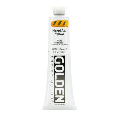 Picture of Golden Heavy Body Acrylic Paint, 2 Oz, Nickel Azo Yellow