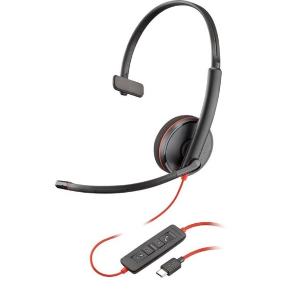 Picture of Plantronics Blackwire C3210 Headset, Black/Red