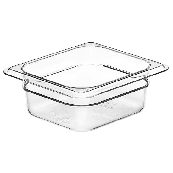 Picture of Cambro Camwear GN 1/6 Size 2in Food Pans, 2inH x 6-3/8inW x 7inD, Clear, Set Of 6 Pans