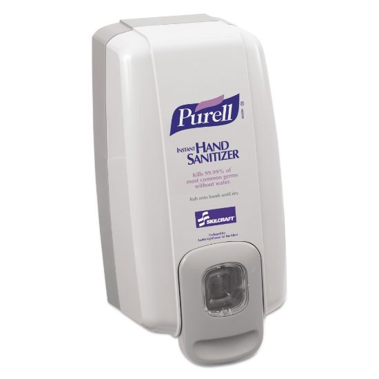 Picture of SKILCRAFT Purell Wall Dispenser, 10in x 5-3/16in x 4in, Gray (AbilityOne 4510015219866)