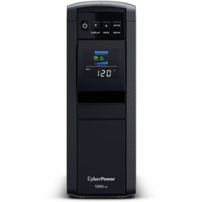 Picture of CyberPower PFC SineWave Series CP1350PFCLCD 10-Outlet Uninterruptible Power Supply, 1,350VA/810 Watts