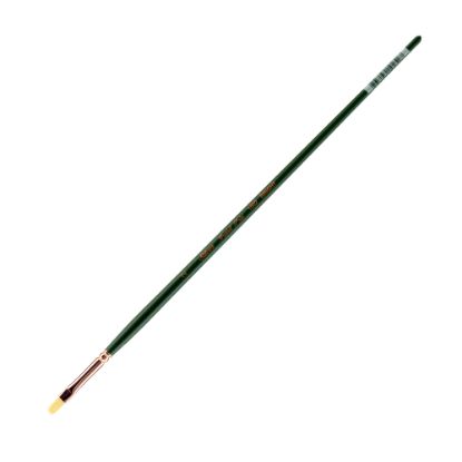 Picture of Silver Brush Grand Prix Paint Brush Series 1002, Size 2, Bright Bristle, Hog Hair, Green