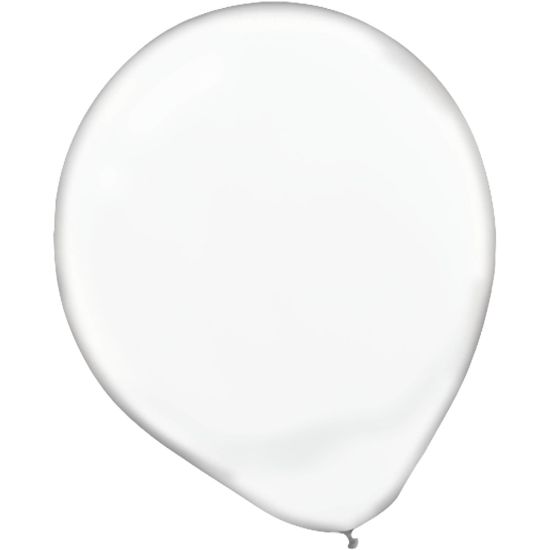 Picture of Amscan Latex Balloons, 12in, Clear, 15 Balloons Per Pack, Set Of 4 Packs