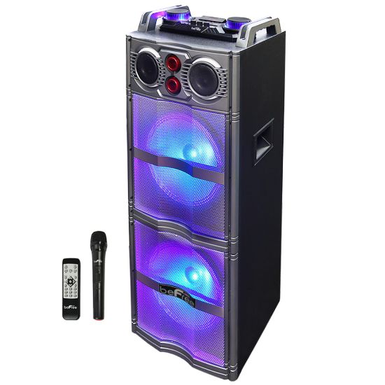 Picture of BeFree Sound Sound Double Subwoofer Portable Bluetooth Party Speaker With Reactive Lights, 99597501M