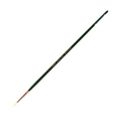 Picture of Silver Brush Grand Prix Paint Brush Series 1000, Size 1, Round Bristle, Hog Hair, Green