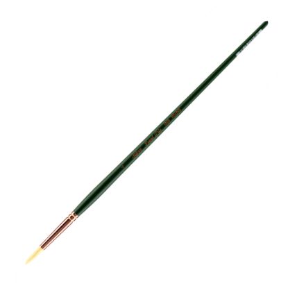 Picture of Silver Brush Grand Prix Paint Brush Series 1000, Size 4, Round Bristle, Hog Hair, Green