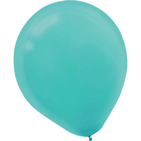 Picture of Amscan Glossy Latex Balloons, 9in, Robins Egg Blue, 20 Balloons Per Pack, Set Of 4 Packs