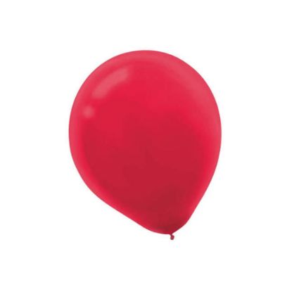 Picture of Amscan Glossy Latex Balloons, 9in, Apple Red, 20 Balloons Per Pack, Set Of 4 Packs