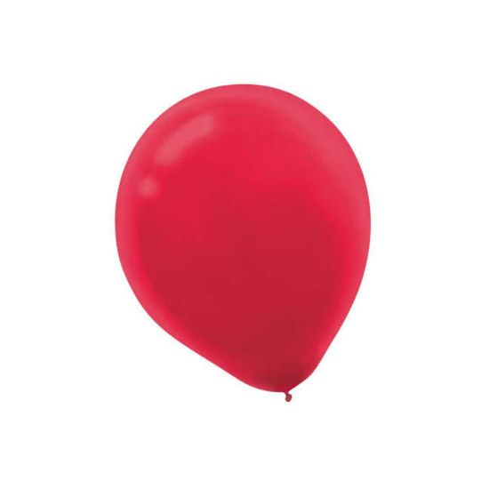 Picture of Amscan Glossy Latex Balloons, 9in, Apple Red, 20 Balloons Per Pack, Set Of 4 Packs