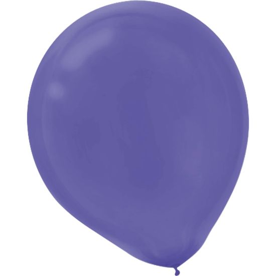 Picture of Amscan Glossy Latex Balloons, 9in, New Purple, 20 Balloons Per Pack, Set Of 4 Packs