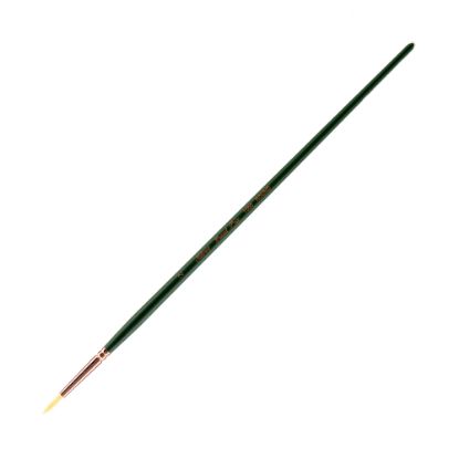 Picture of Silver Brush Grand Prix Paint Brush Series 1000, Size 2, Round Bristle, Hog Hair, Green