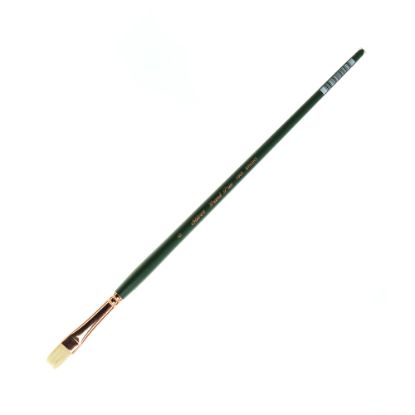 Picture of Silver Brush Grand Prix Paint Brush Series 1002, Size 6, Bright Bristle, Hog Hair, Green