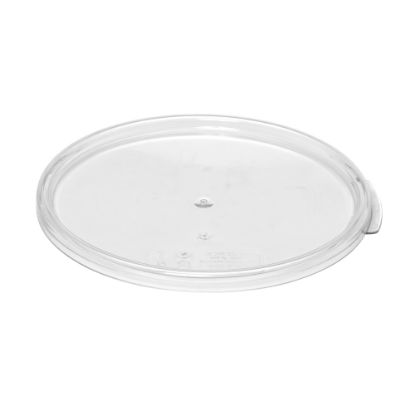 Picture of Cambro Camwear Round Food Storage Lids For 6- And 8-Qt Containers, Clear, Pack Of 12 Lids