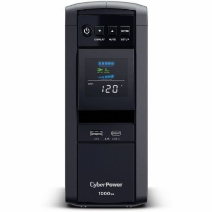 Picture of CyberPower PFC SineWave Series CP1000PFCLCD 10-Outlet Uninterruptible Power Supply, 1,000VA/600 Watts