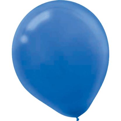 Picture of Amscan Glossy 5in Latex Balloons, Bright Royal Blue, 50 Balloons Per Pack, Set Of 3 Packs