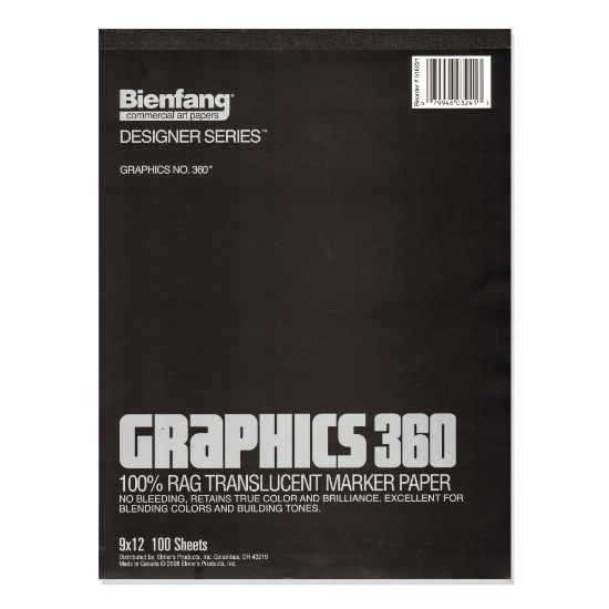 Picture of Bienfang Graphics 360 Translucent Marker Pad, 11in x 14in, White, 100 Sheets