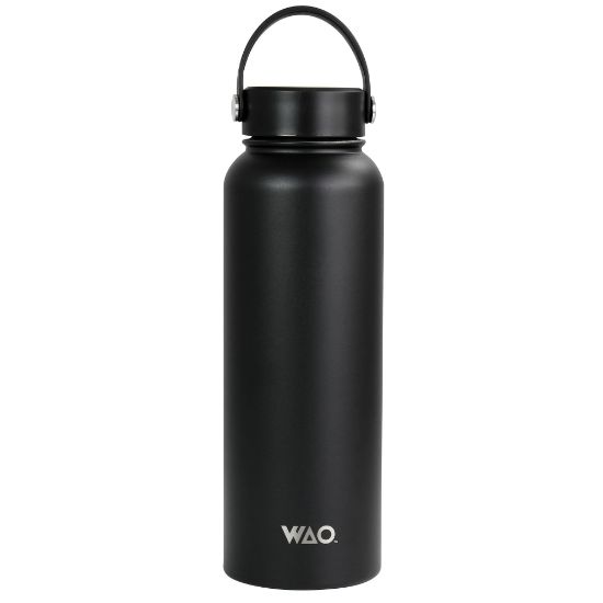 Picture of Gibson WAO Thermal Bottle With Lid, 38 Oz, Matte Black