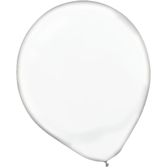 Picture of Amscan Glossy 5in Latex Balloons, Clear, 50 Balloons Per Pack, Set Of 3 Packs