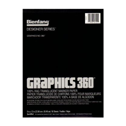 Picture of Bienfang Graphics 360 Translucent Marker Pad, 9in x 12in, White, 50 Sheets