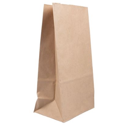 Picture of JAM Paper Kraft Lunch Bags, Large, 11 x 6 x 3 3/4, Brown, Pack Of 25 Bags