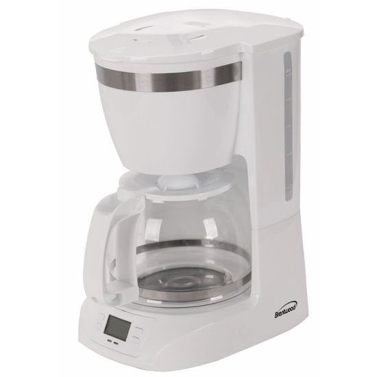 Picture of Brentwood 10-Cup Programmable Digital Coffee Maker, White