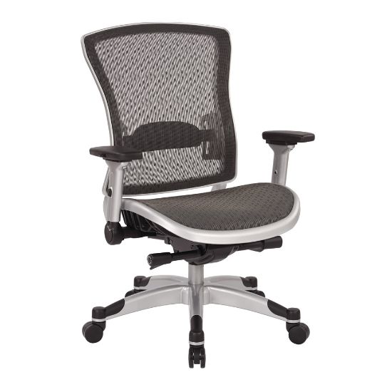 Picture of Office Star Ergonomic Mesh High-Back Executive Chair, Platinum/Black