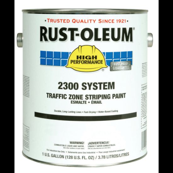 Picture of Rust-Oleum High-Performance 2300 System Inverted Striping Paint, 1 Gallon, Matte Yellow