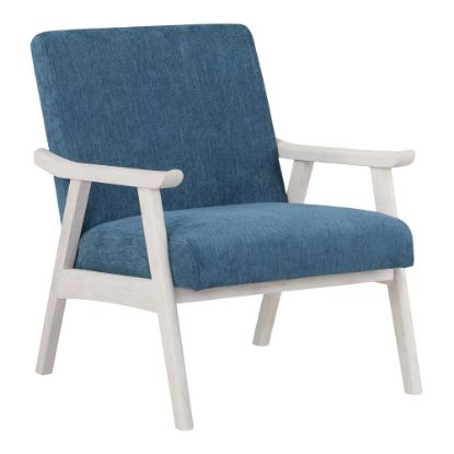 Picture of Office Star Weldon Armchair, Navy/Antique White