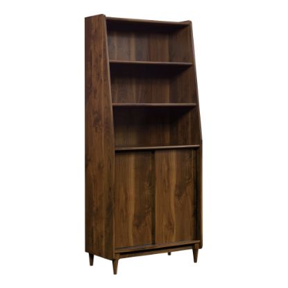 Picture of Sauder Harvey Park 71inH 5-Shelf Bookcase With Doors, Grand Walnut