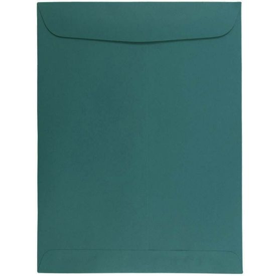 Picture of JAM Paper Open-End 9in x 12in Catalog Envelopes, Gummed Seal, Teal, Pack Of 25 Envelopes