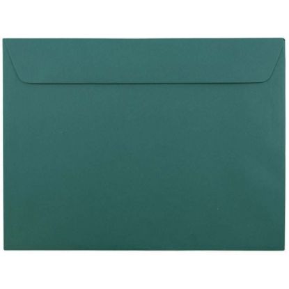 Picture of JAM Paper Booklet Envelopes, 9in x 12in, Gummed Seal, Teal, Pack Of 25 Envelopes