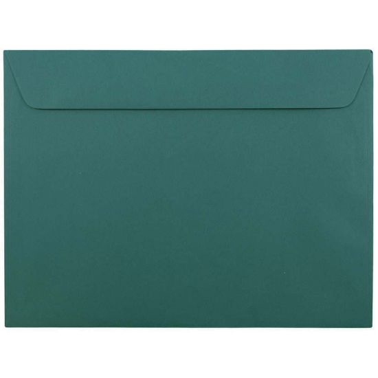 Picture of JAM Paper Booklet Envelopes, 9in x 12in, Gummed Seal, Teal, Pack Of 25 Envelopes