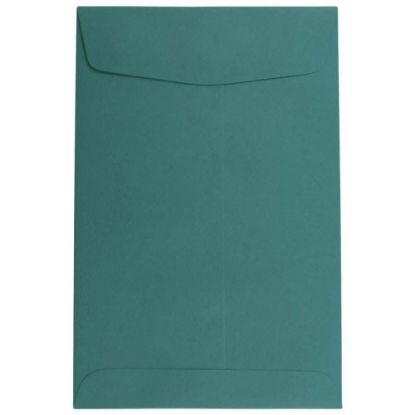 Picture of JAM Paper Open-End 6in x 9in Catalog Envelopes, Gummed Closure Teal, Pack Of 25 Envelopes