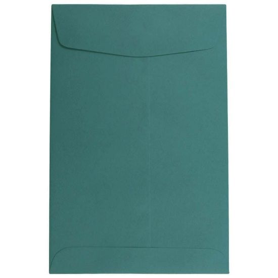 Picture of JAM Paper Open-End 6in x 9in Catalog Envelopes, Gummed Closure Teal, Pack Of 25 Envelopes