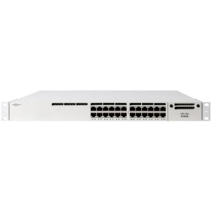 Picture of Meraki 24-port Gbe Switch - 24 Ports - Manageable - 3 Layer Supported - 99 W Power Consumption - Twisted Pair, Optical Fiber - 1U High - Rack-mountable - Lifetime Limited Warranty