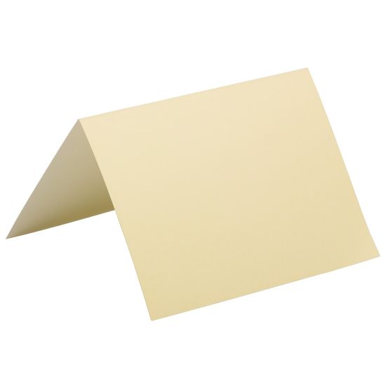 Picture of JAM Paper Note Cards, Fold-Over, 4 5/8in x 6 1/4in, Ivory, Pack Of 25