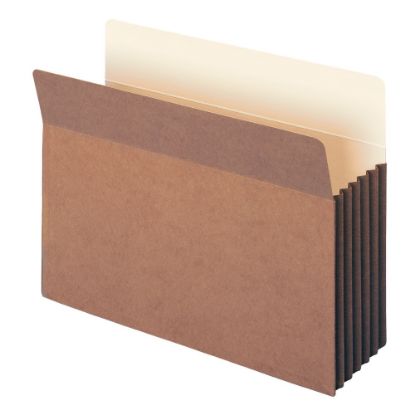 Picture of Smead TUFF Pocket File Pockets, 5 1/4in Expansion, 9 1/2in x 11 3/4in, 30% Recycled, Dark Brown, Pack Of 10