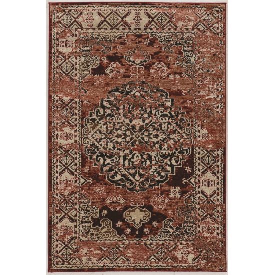 Picture of Linon Paramount Area Rug, 8ft x 10ft, Nain Red/Beige