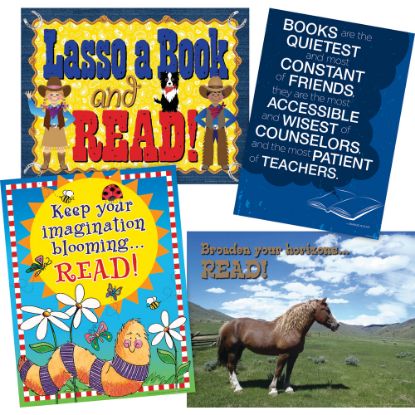 Picture of Barker Creek School Library Chart And Poster Set, 17in x 22in, Set Of 4