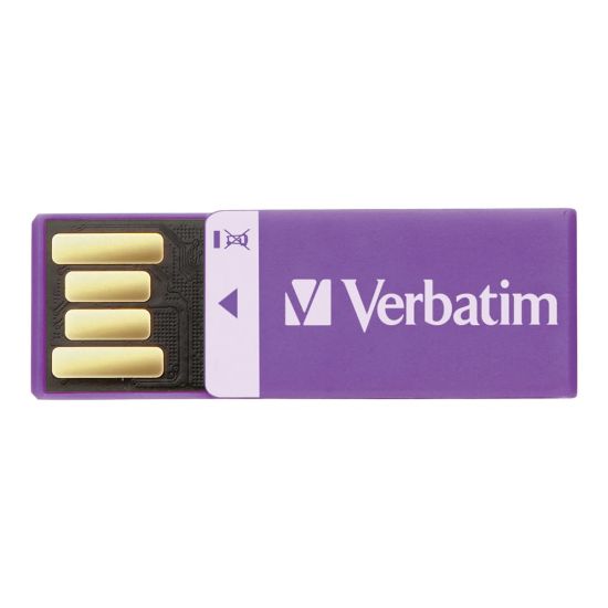 Picture of Verbatim 16GB Clip-it USB Flash Drive - Violet - 16GB - Violet