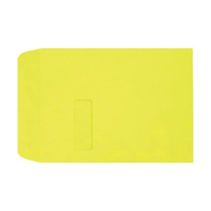 Picture of LUX #9 1/2 Open-End Window Envelopes, Top Left Window, Self-Adhesive, Citrus, Pack Of 500