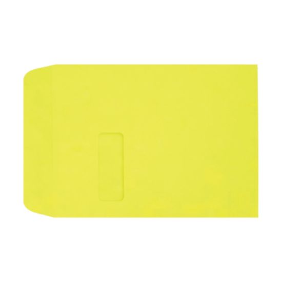 Picture of LUX #9 1/2 Open-End Window Envelopes, Top Left Window, Self-Adhesive, Citrus, Pack Of 500